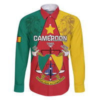 Personalised Cameroon National Day Family Matching Puletasi and Hawaiian Shirt Coat Of Arms With Lion