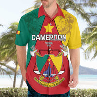 Personalised Cameroon National Day Hawaiian Shirt Coat Of Arms With Lion