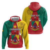 Personalised Cameroon National Day Hoodie Coat Of Arms With Lion
