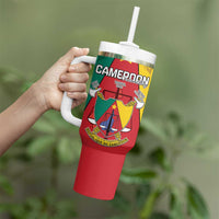 Personalised Cameroon National Day Tumbler With Handle Coat Of Arms With Lion