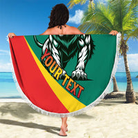 Personalised Happy Cameroon National Day Beach Blanket May 20 Cameroun