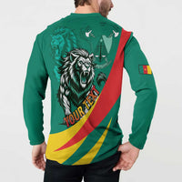 Personalised Happy Cameroon National Day Button Sweatshirt May 20 Cameroun