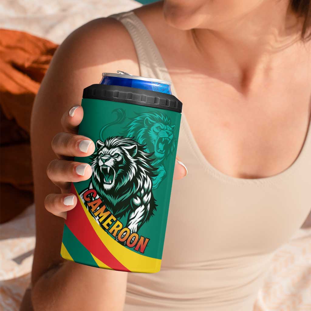 Personalised Happy Cameroon National Day 4 in 1 Can Cooler Tumbler May 20 Cameroun