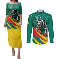 Personalised Happy Cameroon National Day Couples Matching Puletasi and Long Sleeve Button Shirt May 20 Cameroun