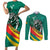 Personalised Happy Cameroon National Day Couples Matching Short Sleeve Bodycon Dress and Long Sleeve Button Shirt May 20 Cameroun