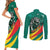 Personalised Happy Cameroon National Day Couples Matching Short Sleeve Bodycon Dress and Long Sleeve Button Shirt May 20 Cameroun