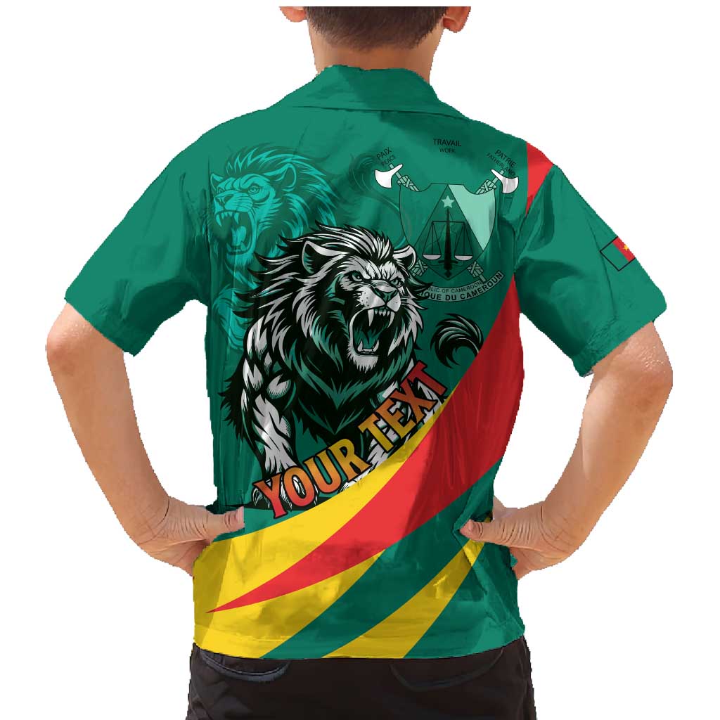 Personalised Happy Cameroon National Day Family Matching Mermaid Dress and Hawaiian Shirt May 20 Cameroun