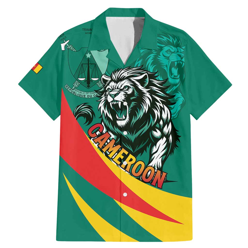 Personalised Happy Cameroon National Day Family Matching Mermaid Dress and Hawaiian Shirt May 20 Cameroun