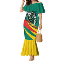 Personalised Happy Cameroon National Day Family Matching Mermaid Dress and Hawaiian Shirt May 20 Cameroun