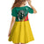Personalised Happy Cameroon National Day Family Matching Off The Shoulder Long Sleeve Dress and Hawaiian Shirt May 20 Cameroun