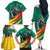 Personalised Happy Cameroon National Day Family Matching Off The Shoulder Long Sleeve Dress and Hawaiian Shirt May 20 Cameroun