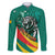 Personalised Happy Cameroon National Day Family Matching Off Shoulder Maxi Dress and Hawaiian Shirt May 20 Cameroun