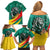 Personalised Happy Cameroon National Day Family Matching Off Shoulder Short Dress and Hawaiian Shirt May 20 Cameroun