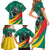 Personalised Happy Cameroon National Day Family Matching Short Sleeve Bodycon Dress and Hawaiian Shirt May 20 Cameroun