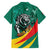Personalised Happy Cameroon National Day Family Matching Short Sleeve Bodycon Dress and Hawaiian Shirt May 20 Cameroun