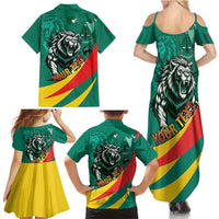 Personalised Happy Cameroon National Day Family Matching Summer Maxi Dress and Hawaiian Shirt May 20 Cameroun