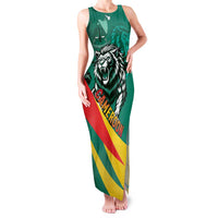 Personalised Happy Cameroon National Day Family Matching Tank Maxi Dress and Hawaiian Shirt May 20 Cameroun