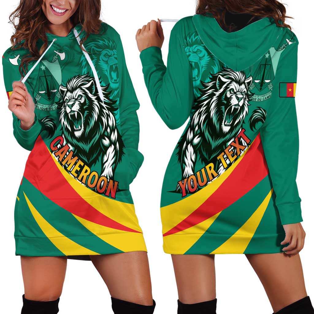 Personalised Happy Cameroon National Day Hoodie Dress May 20 Cameroun