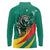 Personalised Happy Cameroon National Day Long Sleeve Polo Shirt May 20 Cameroun