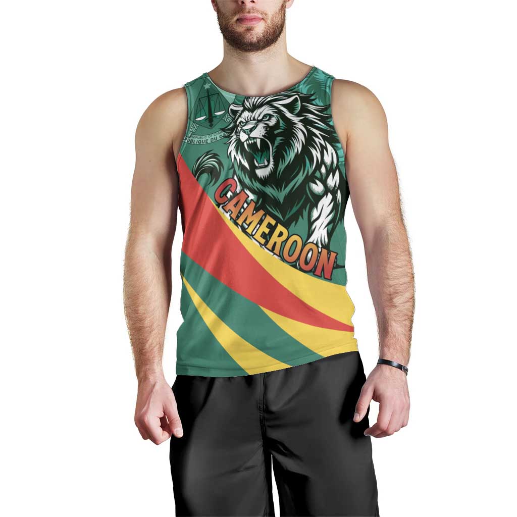 Personalised Happy Cameroon National Day Men Tank Top May 20 Cameroun