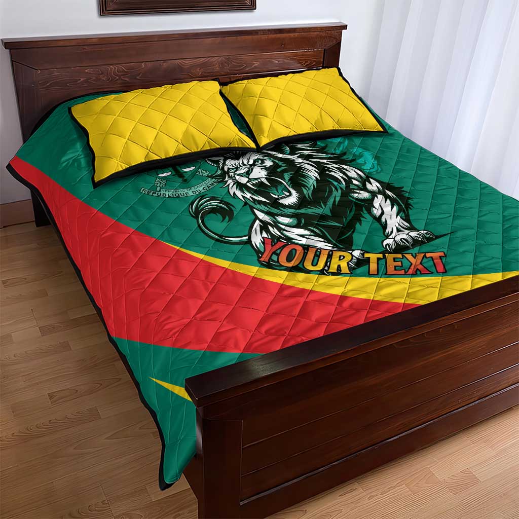 Personalised Happy Cameroon National Day Quilt Bed Set May 20 Cameroun