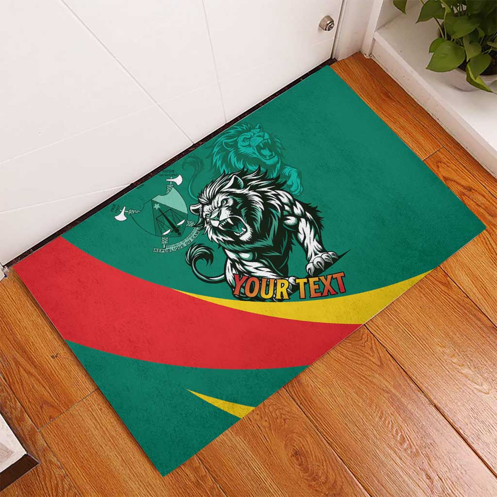 Personalised Happy Cameroon National Day Rubber Doormat May 20 Cameroun