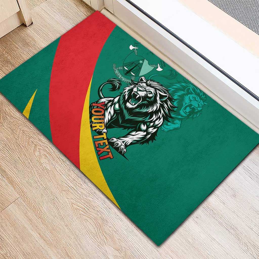 Personalised Happy Cameroon National Day Rubber Doormat May 20 Cameroun