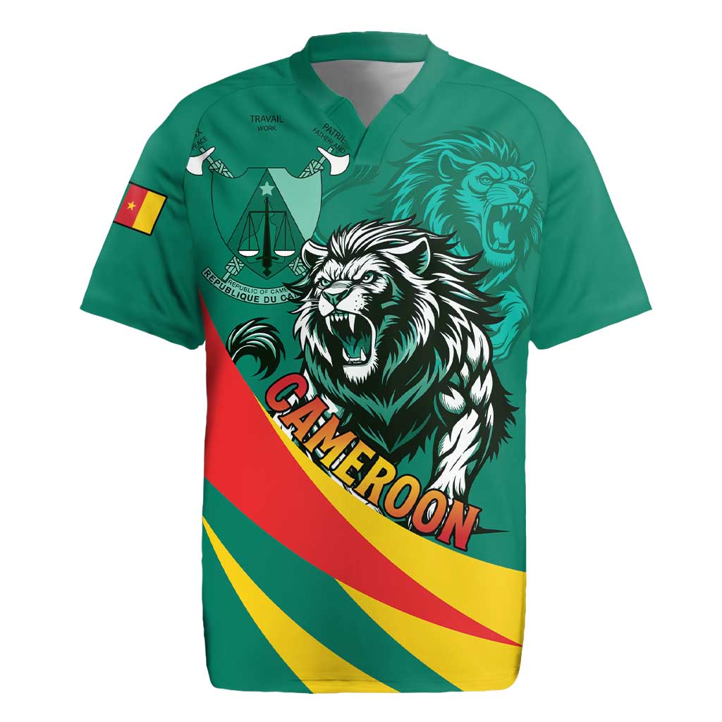 Personalised Happy Cameroon National Day Rugby Jersey May 20 Cameroun