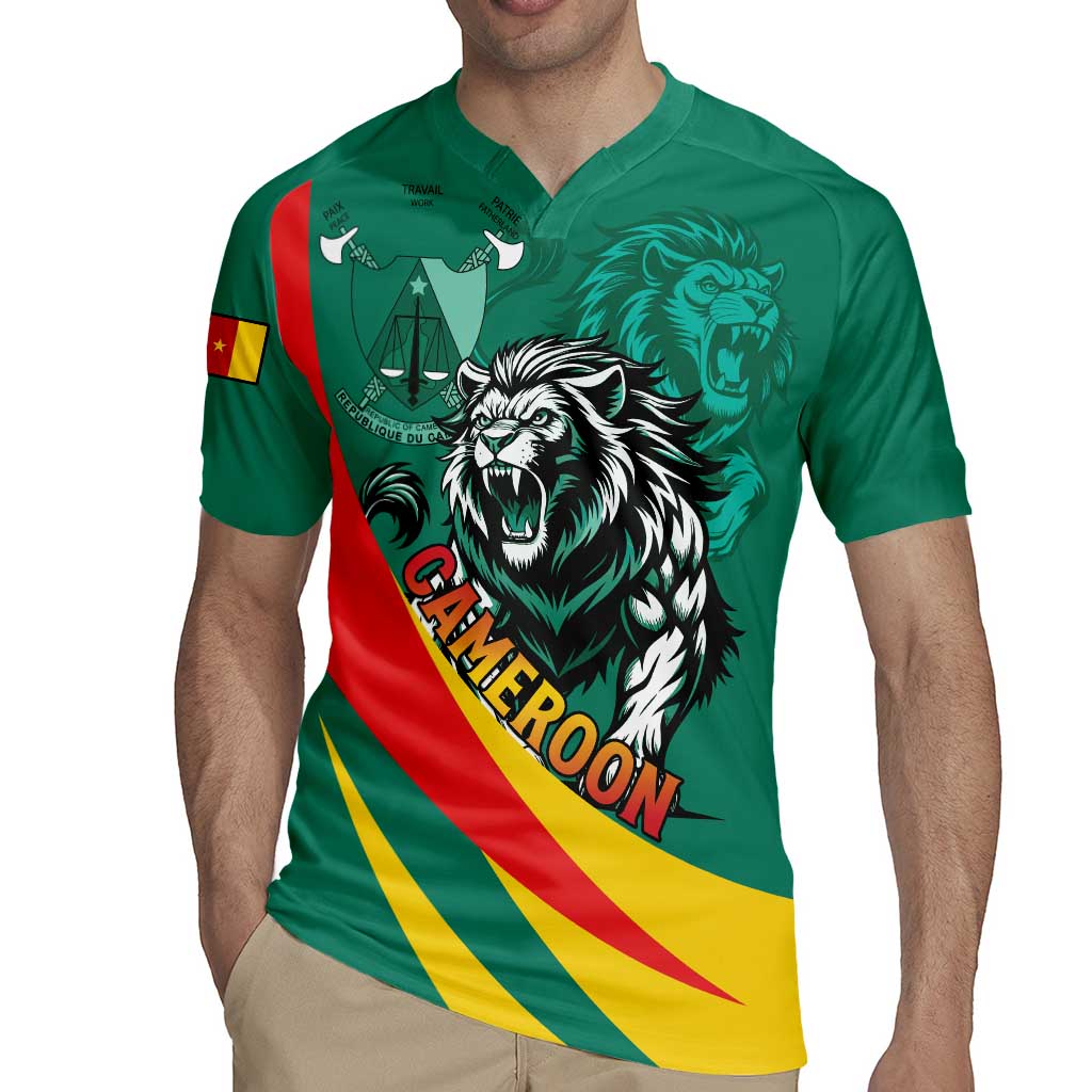 Personalised Happy Cameroon National Day Rugby Jersey May 20 Cameroun