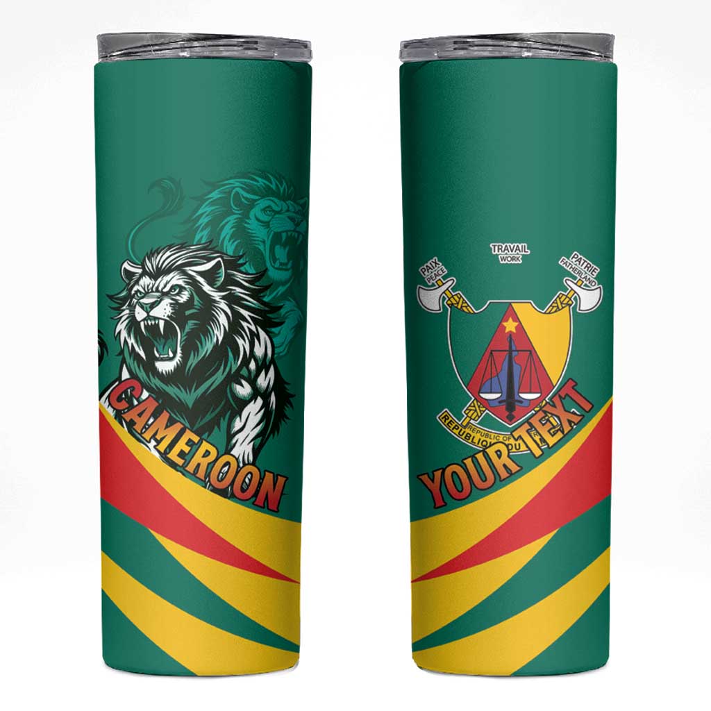 Personalised Happy Cameroon National Day Skinny Tumbler May 20 Cameroun