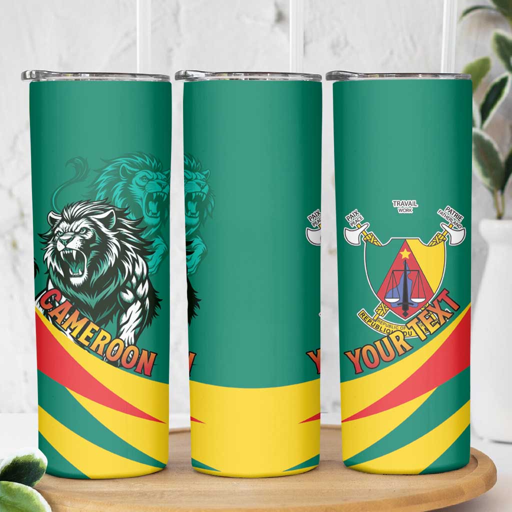 Personalised Happy Cameroon National Day Skinny Tumbler May 20 Cameroun