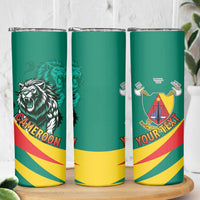 Personalised Happy Cameroon National Day Skinny Tumbler May 20 Cameroun