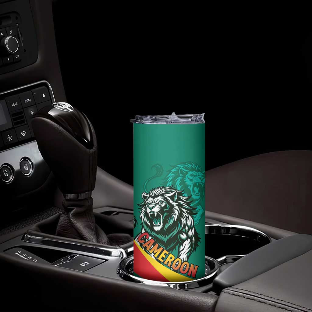 Personalised Happy Cameroon National Day Skinny Tumbler May 20 Cameroun