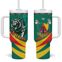 Personalised Happy Cameroon National Day Tumbler With Handle May 20 Cameroun