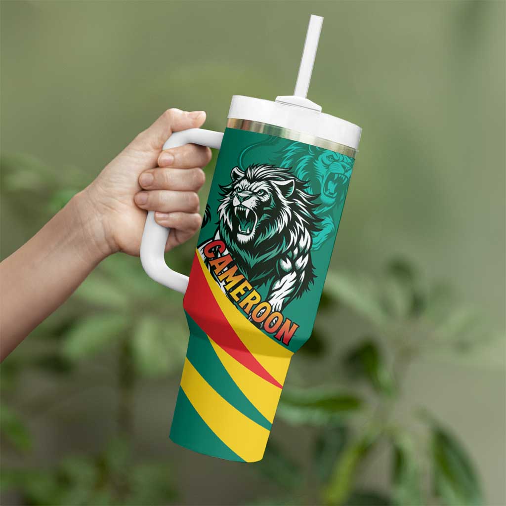 Personalised Happy Cameroon National Day Tumbler With Handle May 20 Cameroun