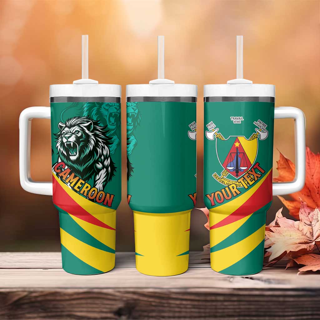 Personalised Happy Cameroon National Day Tumbler With Handle May 20 Cameroun