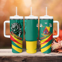 Personalised Happy Cameroon National Day Tumbler With Handle May 20 Cameroun