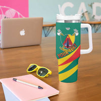 Personalised Happy Cameroon National Day Tumbler With Handle May 20 Cameroun