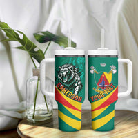 Personalised Happy Cameroon National Day Tumbler With Handle May 20 Cameroun