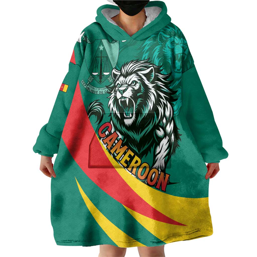 Personalised Happy Cameroon National Day Wearable Blanket Hoodie May 20 Cameroun