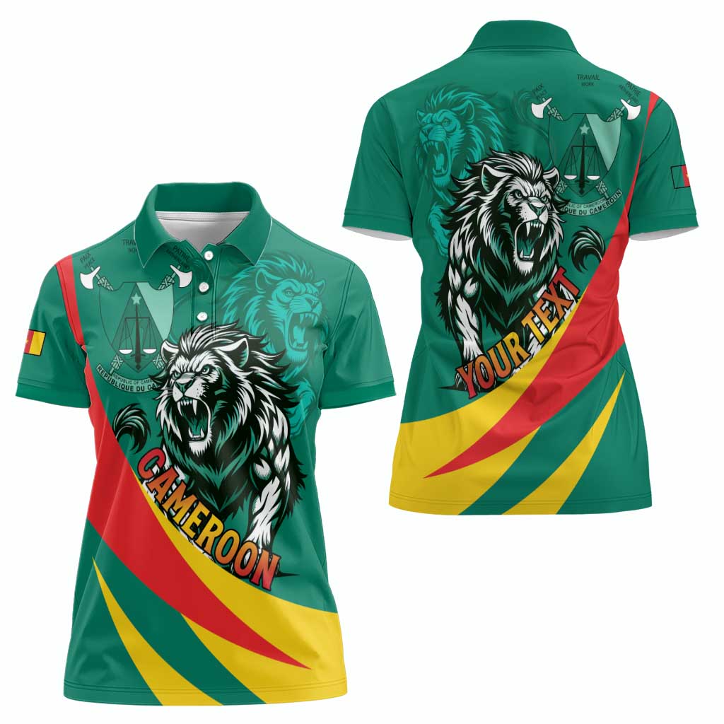Personalised Happy Cameroon National Day Women Polo Shirt May 20 Cameroun