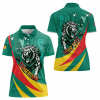 Personalised Happy Cameroon National Day Women Polo Shirt May 20 Cameroun