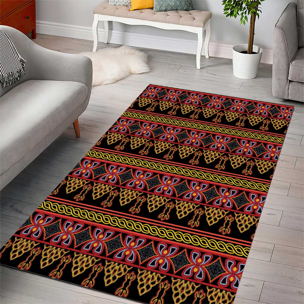 Cameroon Traditional Toghu Pattern Area Rug