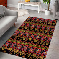 Cameroon Traditional Toghu Pattern Area Rug