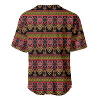 Cameroon Traditional Toghu Pattern Baseball Jersey