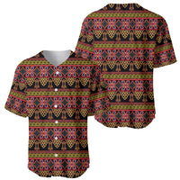 Cameroon Traditional Toghu Pattern Baseball Jersey