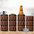 Cameroon Traditional Toghu Pattern 4 in 1 Can Cooler Tumbler