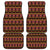 Cameroon Traditional Toghu Pattern Car Mats