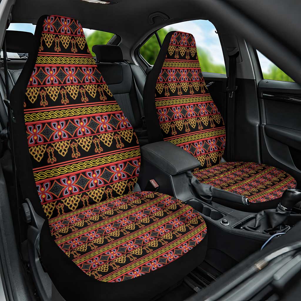 Cameroon Traditional Toghu Pattern Car Seat Cover