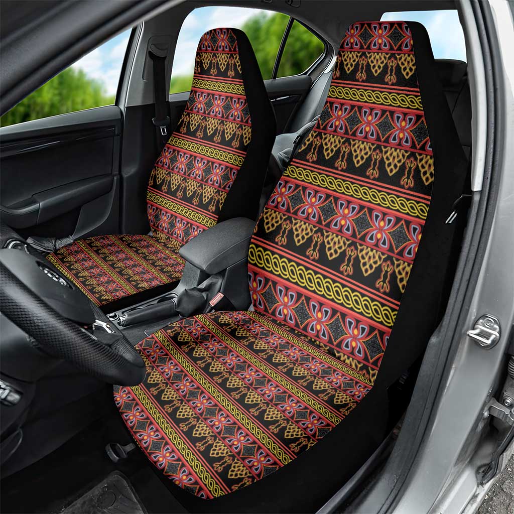 Cameroon Traditional Toghu Pattern Car Seat Cover